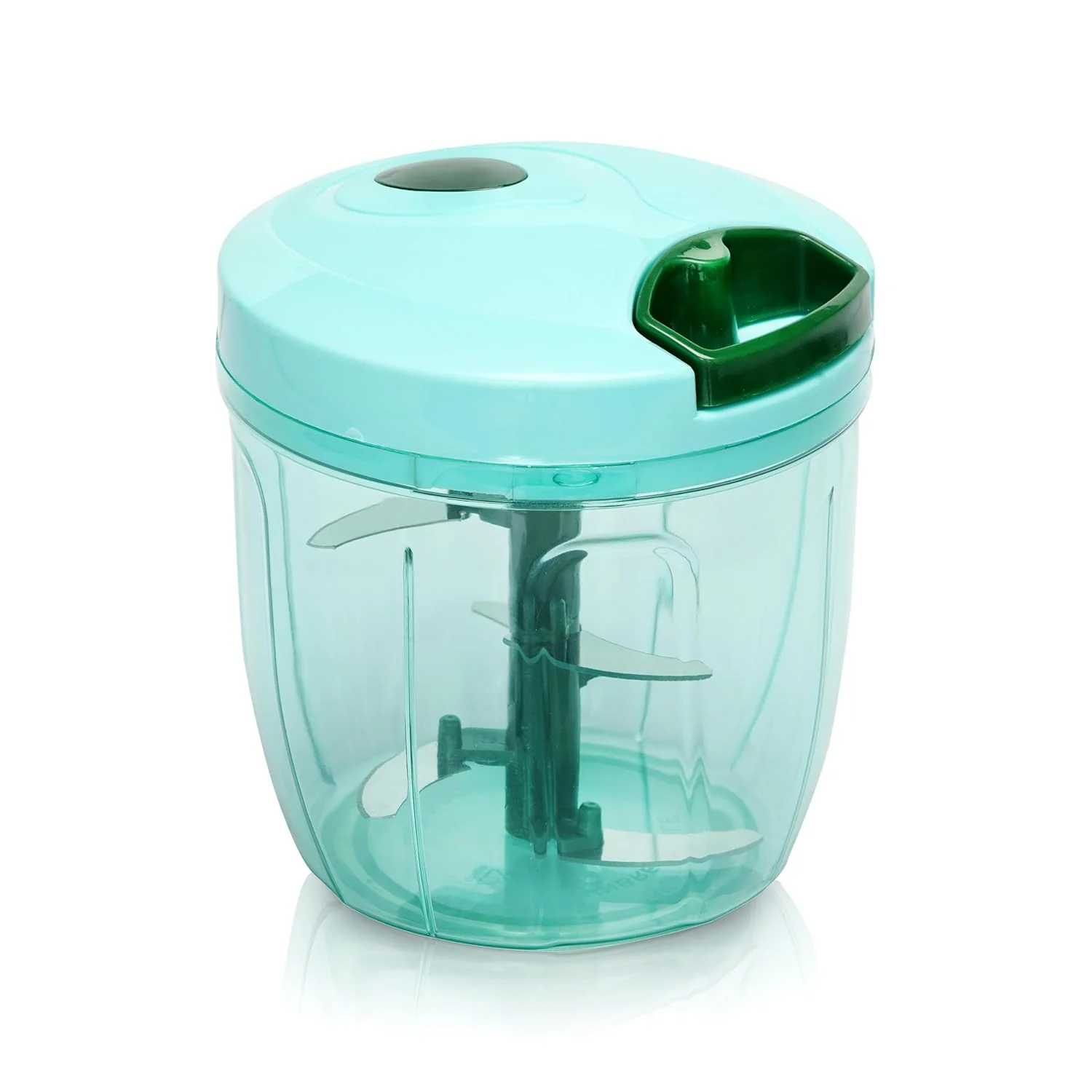 B Manual Stainless Steel Compact Extra Sharp Hand Held Vegetable Chopper / Slicer with 5 Blades (750 ml)
