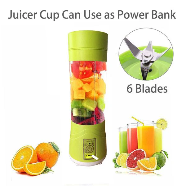 Portable USB Electric Juicer - 6 Blades (Protein Shaker) - Image 3