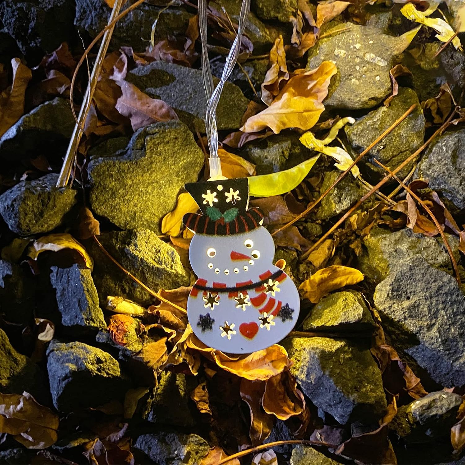 1.5 m 10 snowmen LED Fairy Lights- Plug in - Image 6