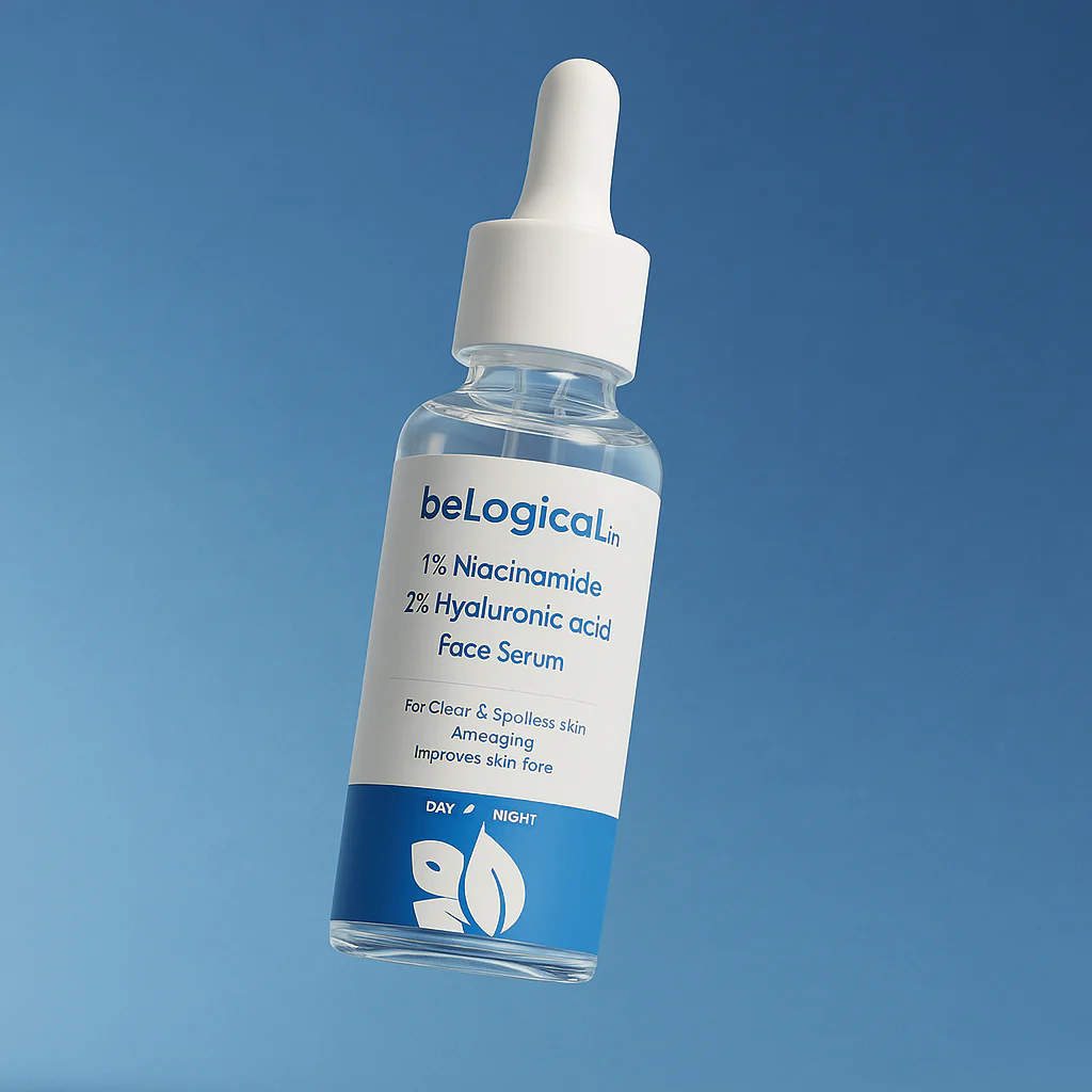 1% Niacinamide + 2% Hyaluronic Acid Face Serum | Brightening & Hydrating | Anti-aging | 30ml - Image 3
