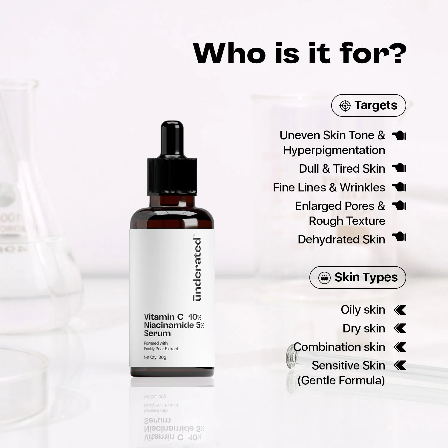 10% Vitamin C 5% Niacinamide Serum - 30g | Brightens and Evens Skin Tone - Image 3