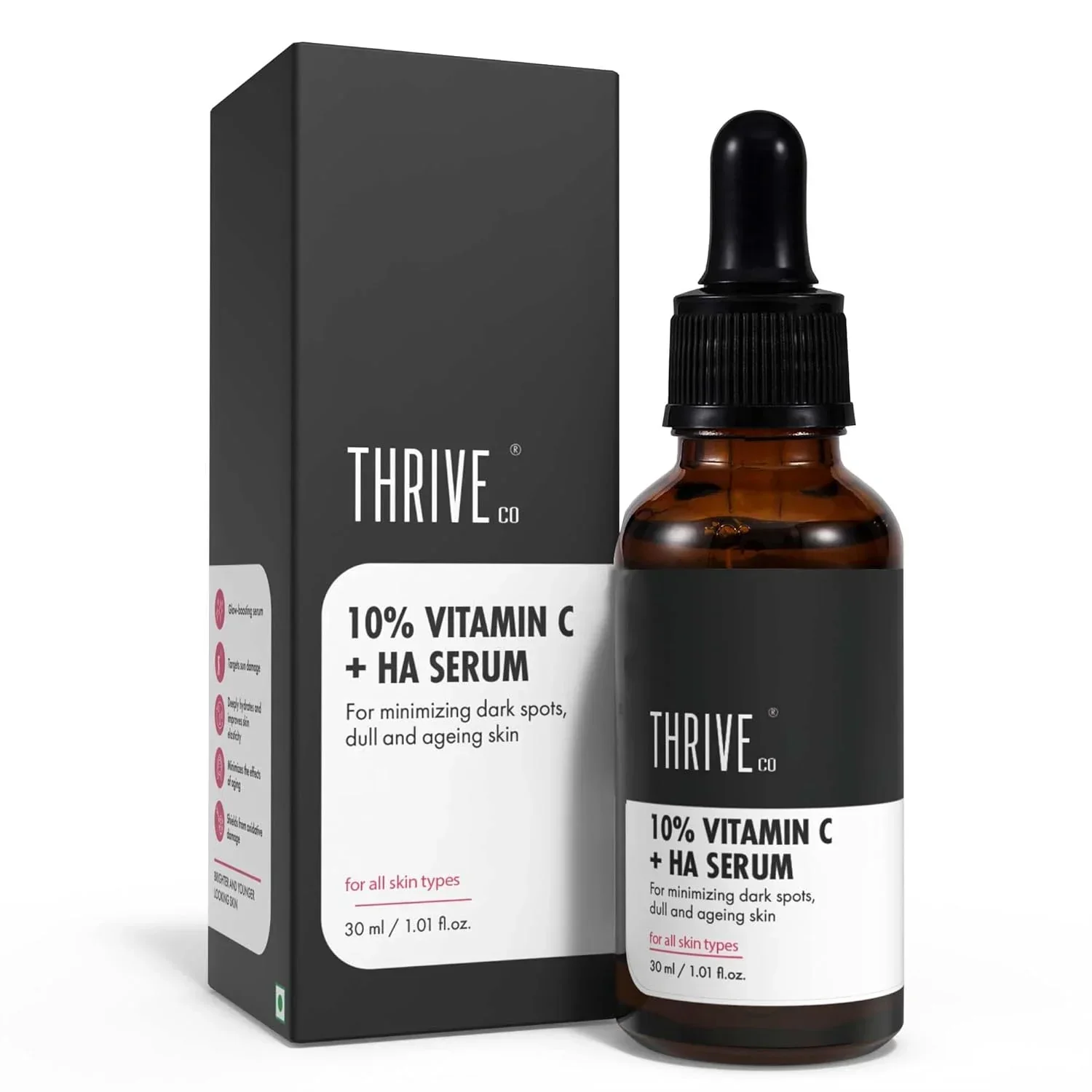 10% Vitamin C Serum with Hyaluronic Acid, 30ml - Image 2