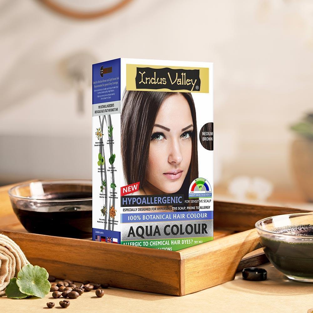 100% Botanical Hypo Allergic Aqua Colour for Hair - Available in 4 Shades - Image 36