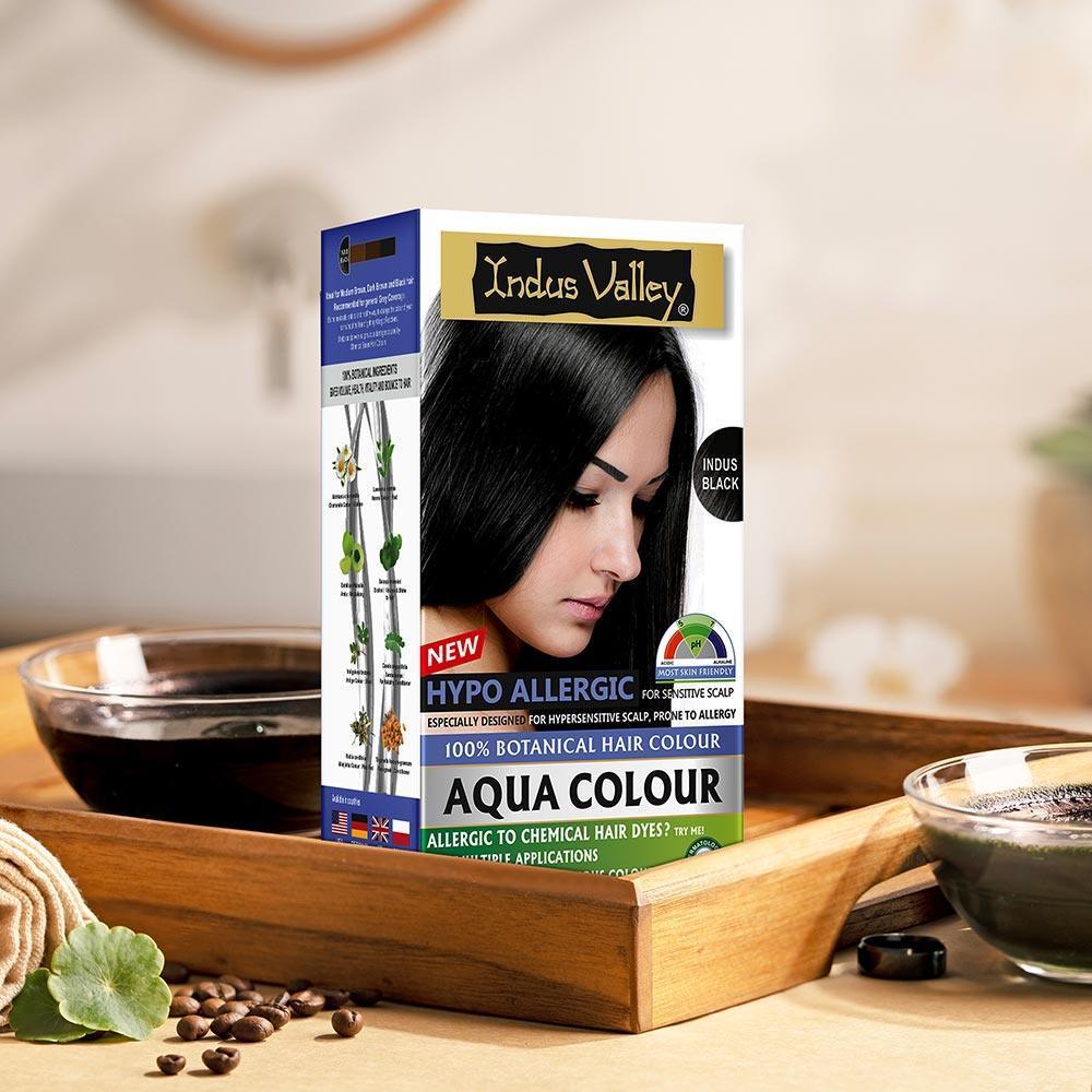 100% Botanical Hypo Allergic Aqua Colour for Hair - Available in 4 Shades - Image 75