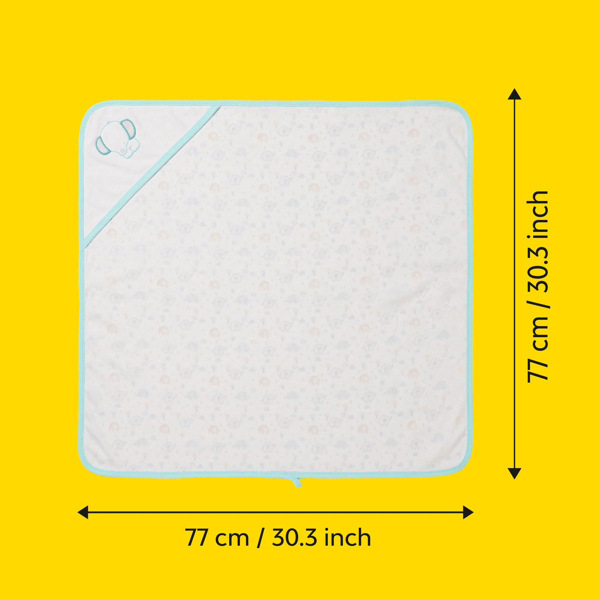 100% Cotton Baby Blanket Wrap With Knotted Cap | Set Of 2 - Image 16
