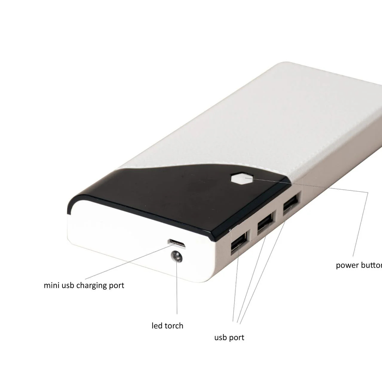 10000 mAh 15W Power Bank With LED Battery Display & Led Light - Star - Image 3