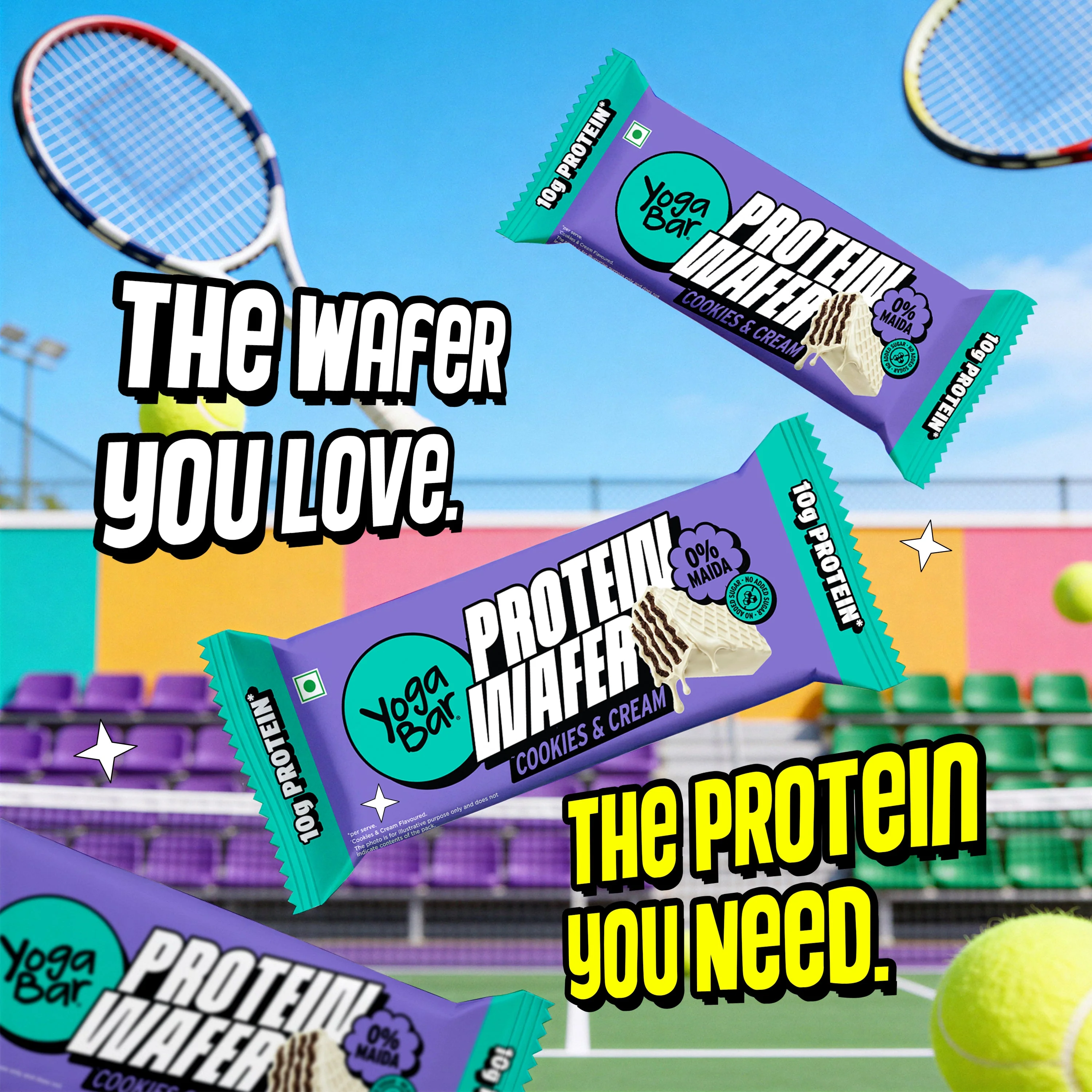 10g Protein Wafer Bars Cookies & Cream Flavour - Pack of 10 - Image 10