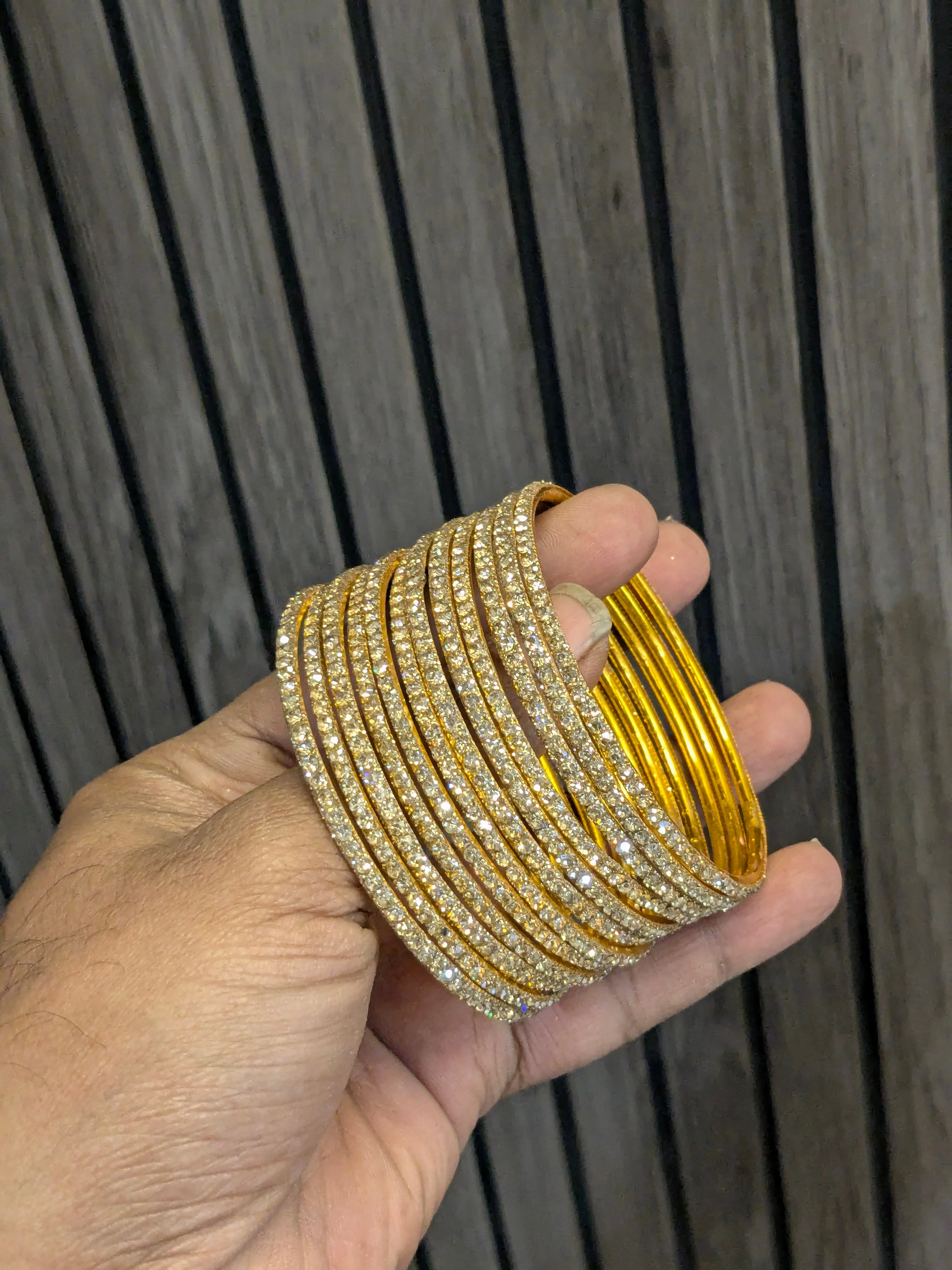 12 pc diamond bangles - Image 2