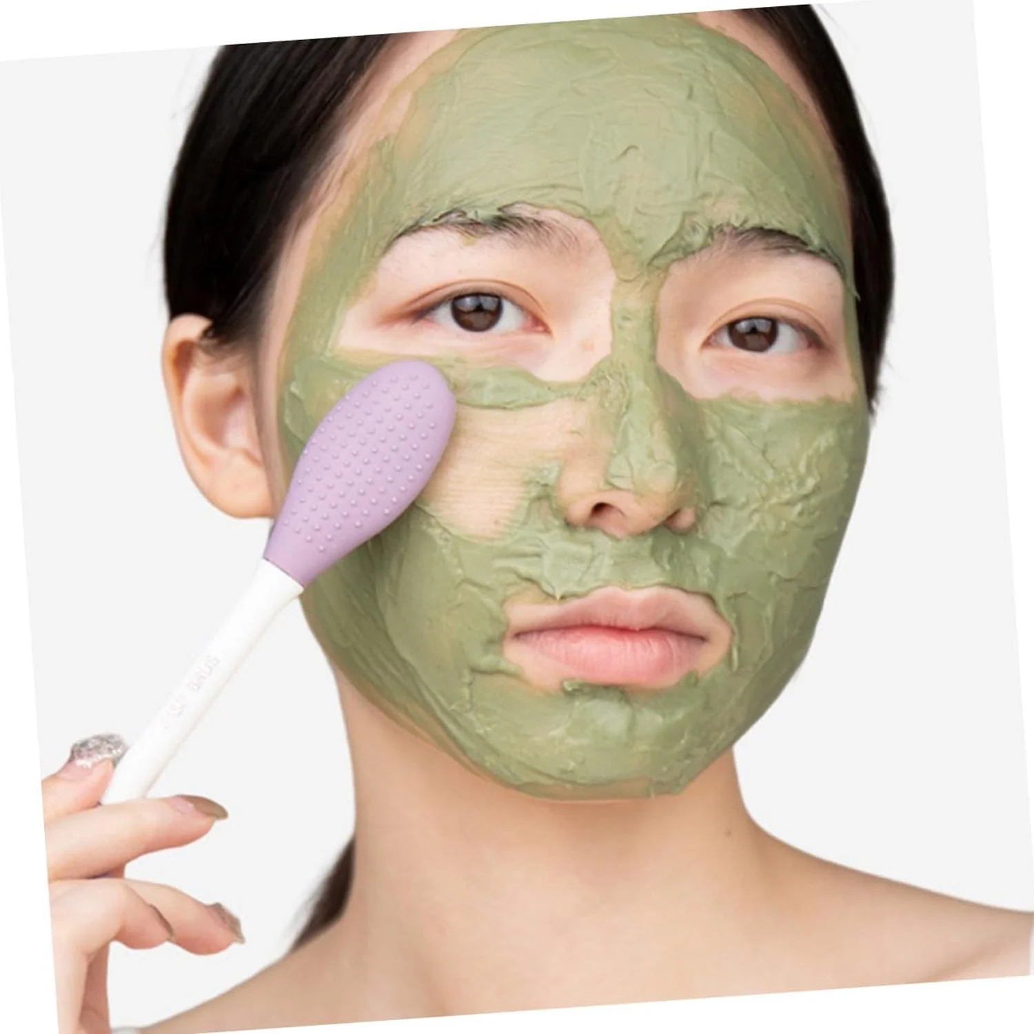 Double-headed Silicone Mask Brush Face Cleansing and Applying Mud Mask Beauty Salon Special Brush Smear Tool Facial Scrub Silicone Wash Scrubber Face Tools (1 Pc) - Image 3
