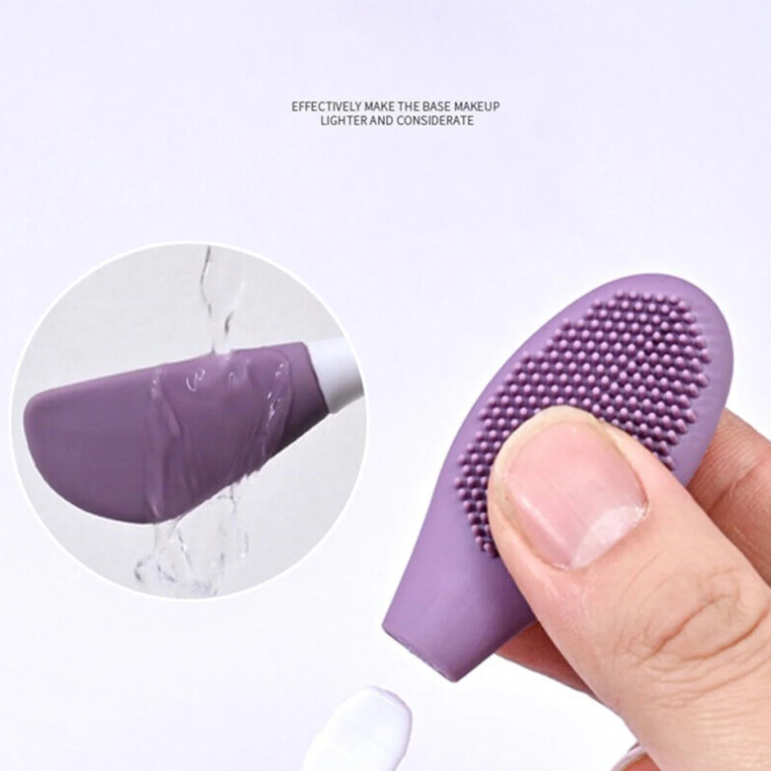 Double-headed Silicone Mask Brush Face Cleansing and Applying Mud Mask Beauty Salon Special Brush Smear Tool Facial Scrub Silicone Wash Scrubber Face Tools (1 Pc) - Image 6