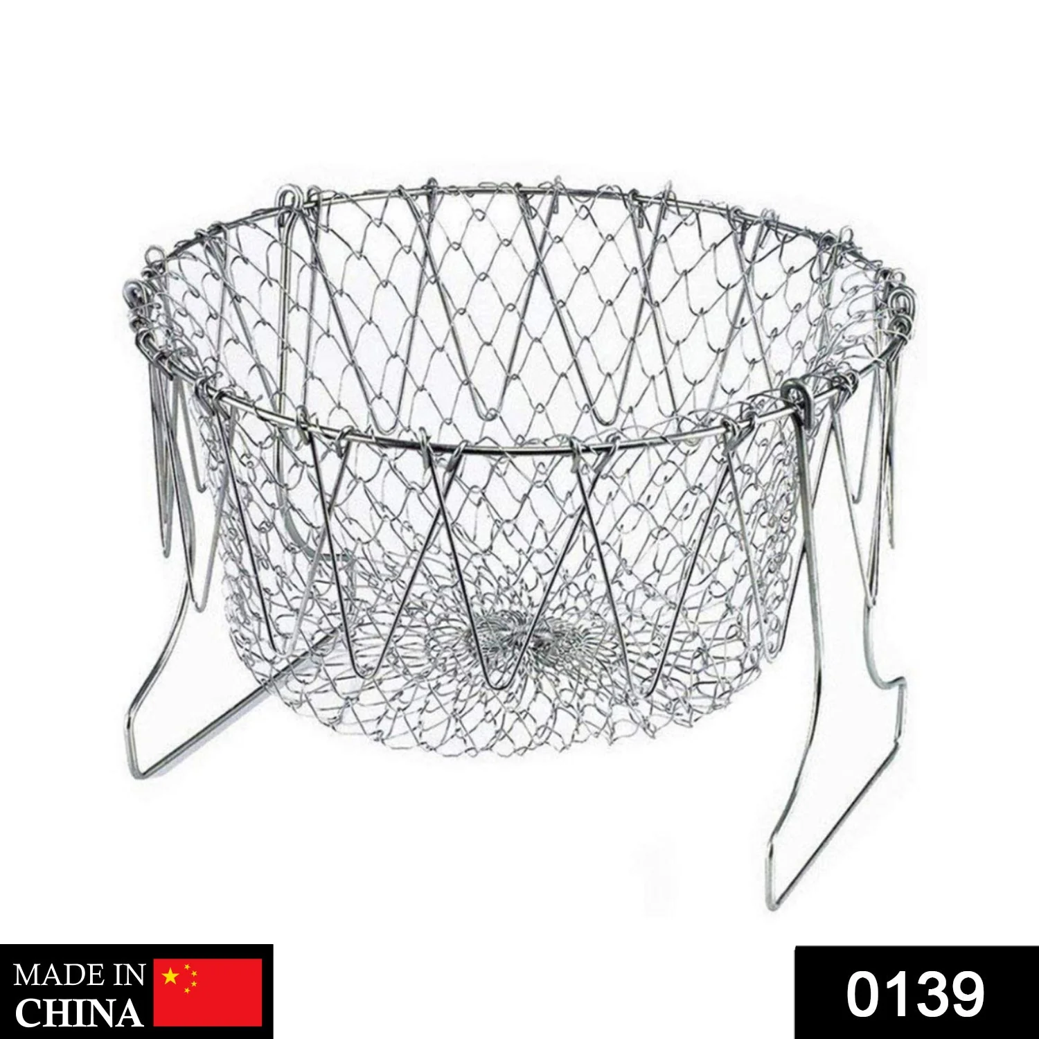139 Foldable Strainer Chef Basket - Image 2