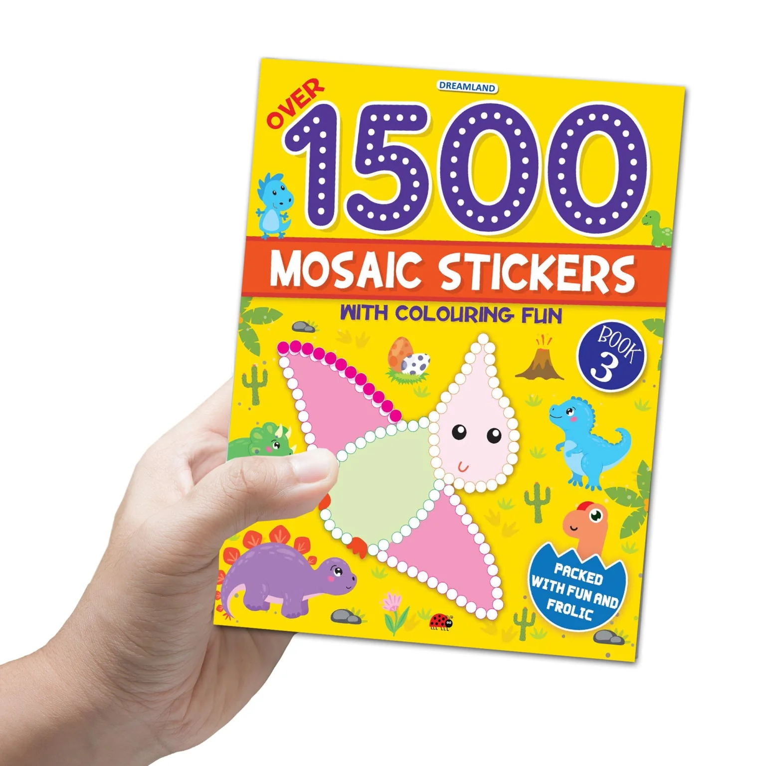 1500 Mosaic Stickers Book 3 with Colouring Fun - Sticker Bok for Kids Age 4 - 8 years - Image 2