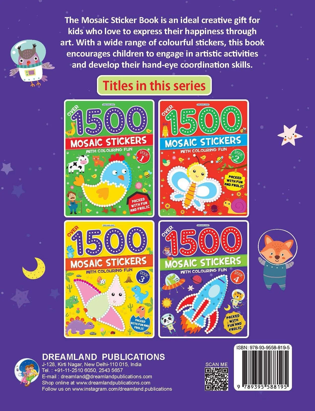 1500 Mosaic Stickers Book 4 with Colouring Fun - Sticker Book for Kids Age 4 - 8 years - Image 11