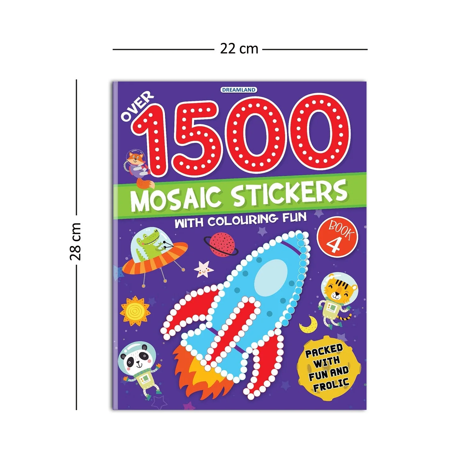 1500 Mosaic Stickers Book 4 with Colouring Fun - Sticker Book for Kids Age 4 - 8 years - Image 3