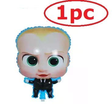 18 Inch Blue Baby Boss Themed Foil Balloons (Pack of 5) - Image 3