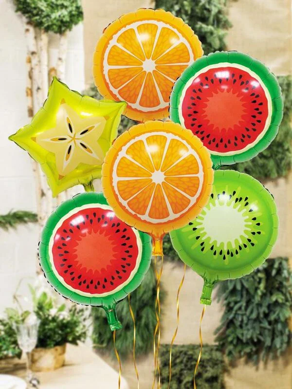 18 Inch Dragon Fruit Shape Foil Balloon (Multicolor) (Pack of 1) - Image 8