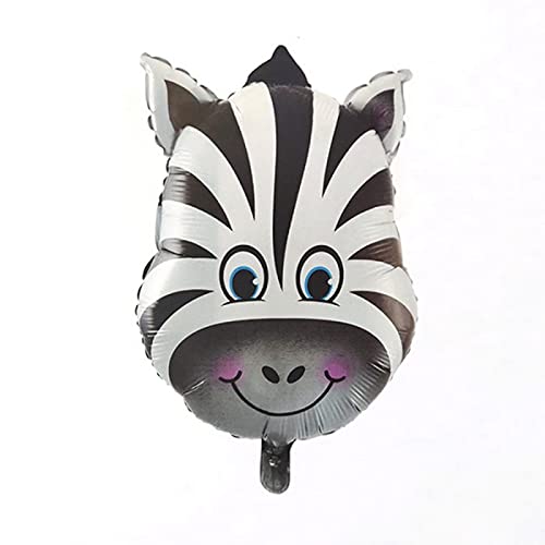 18 Inch Multicolor Mix Six Animals Head Jungle Theme Foil Balloon (Pack of 6) - Image 6