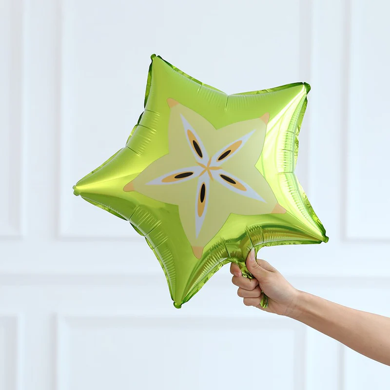 18 Inch Star Fruit Shape Foil Balloon (Multicolor)  (Pack of 1) - Image 2
