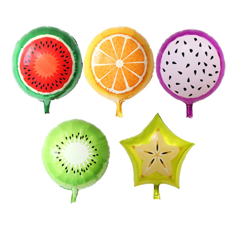 18 Inch Star Fruit Shape Foil Balloon (Multicolor)  (Pack of 1) - Image 3