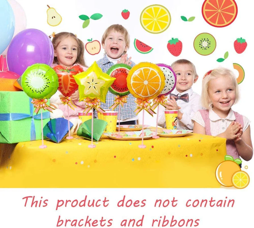 18 Inch Starberry Fruit Shape Foil Balloon (Multicolor)  (Pack of 1) - Image 6