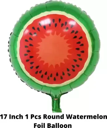 18 Inch Watermelon Fruit Shape Foil Balloon (Multicolor)  (Pack of 1) - Image 3