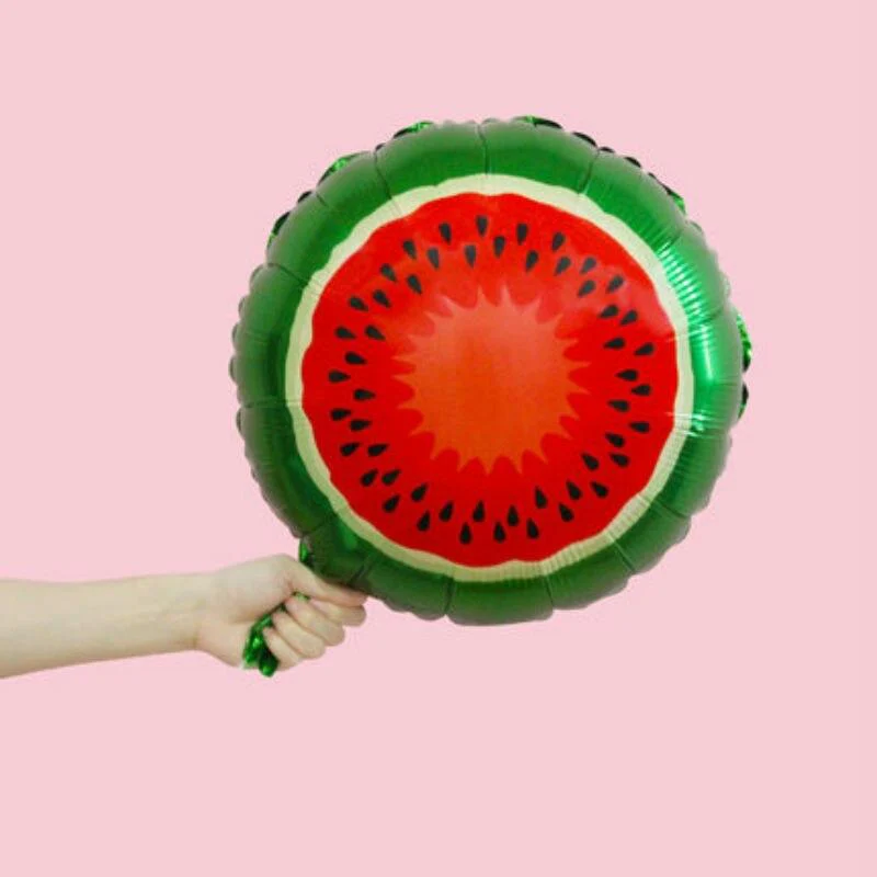 18 Inch Watermelon Fruit Shape Foil Balloon (Multicolor)  (Pack of 1) - Image 4