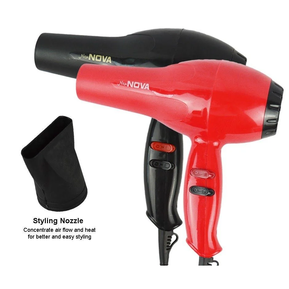 1800W Professional Hair Dryer with Styling Nozzle | 2 Speed & 3 Heat Settings | Salon-Style Fast Drying & Easy Storage - Image 5