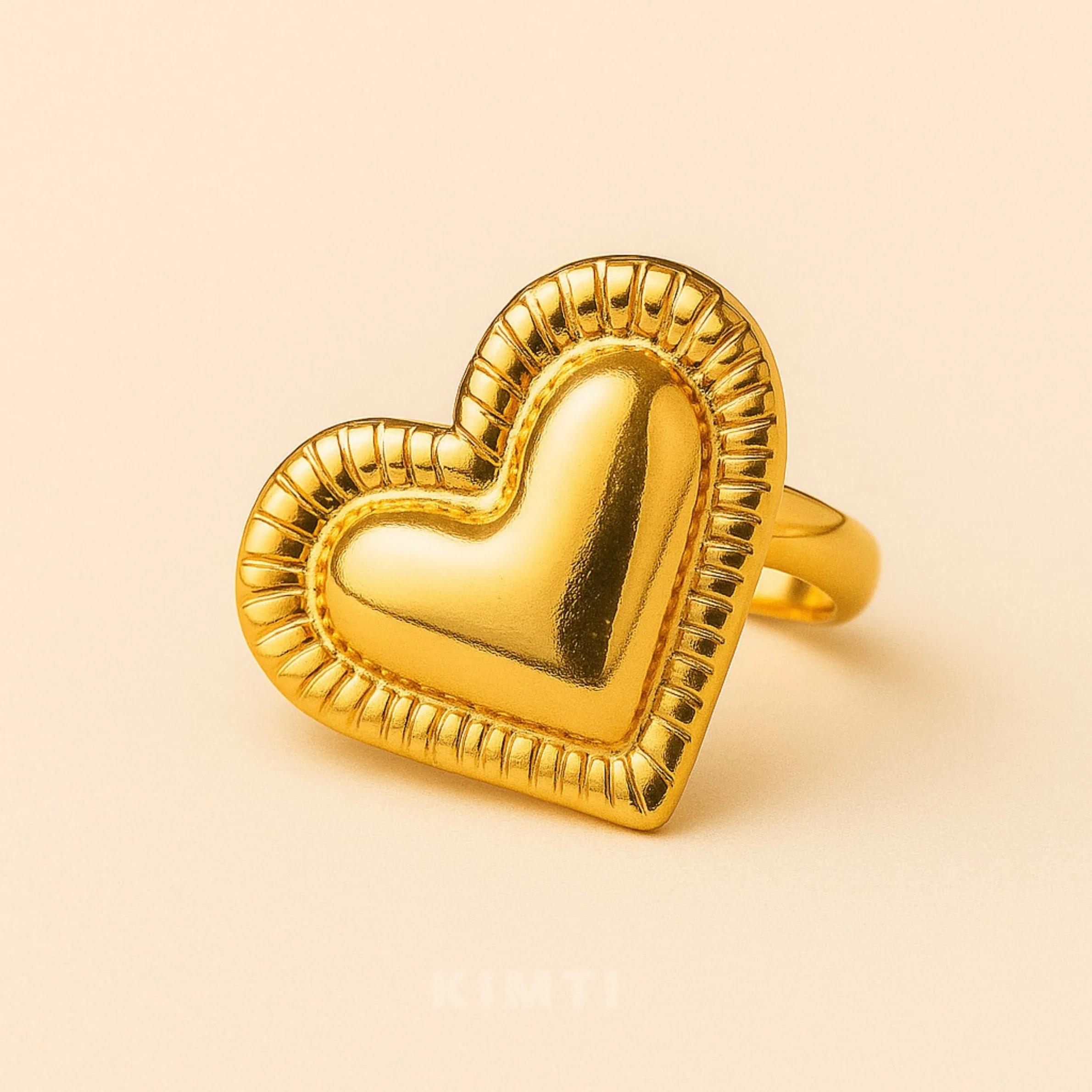 18K Gold Plated Amorina Heart Ring for Women - Image 10
