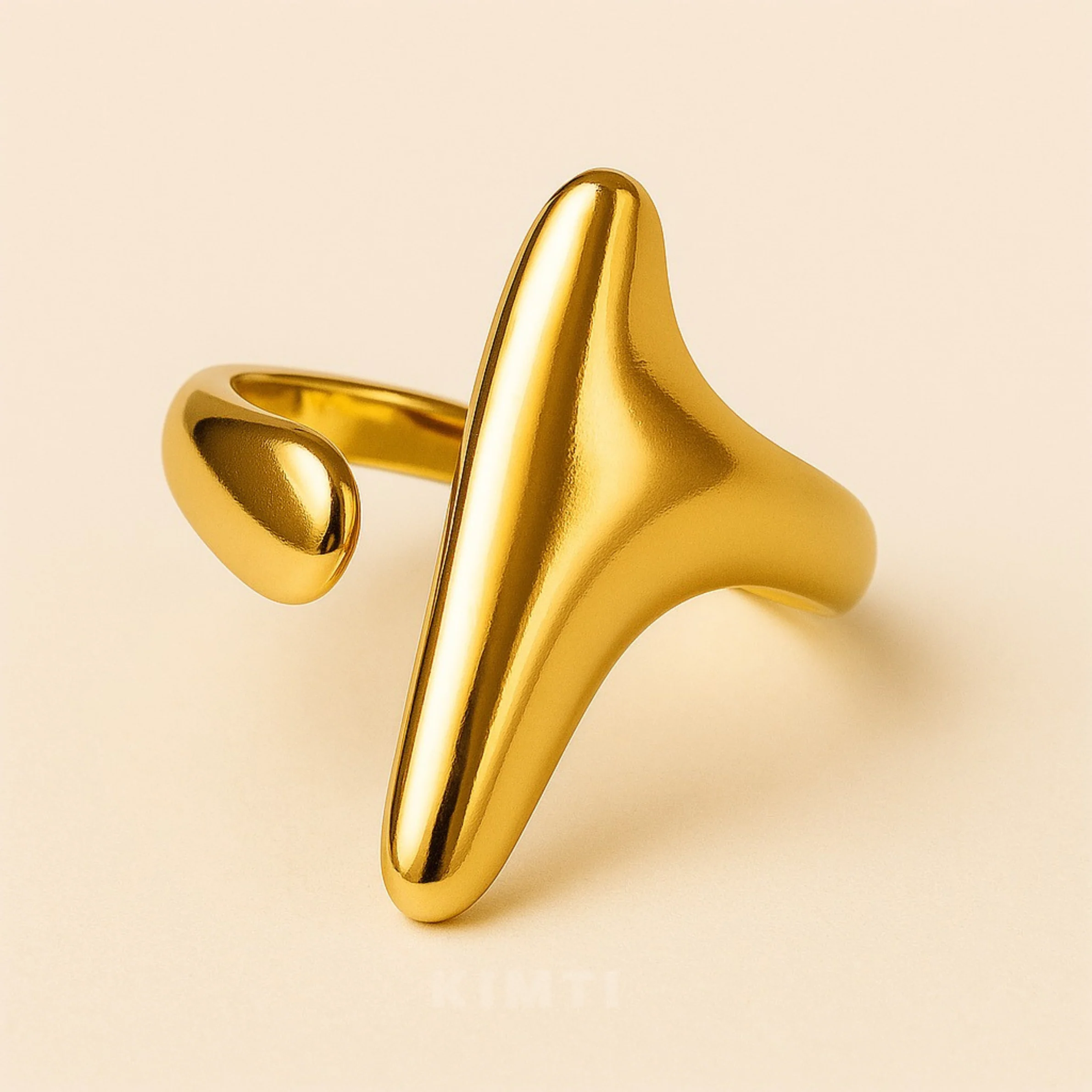 18K Gold Plated Kaira Luxe Ring for Women - Image 6