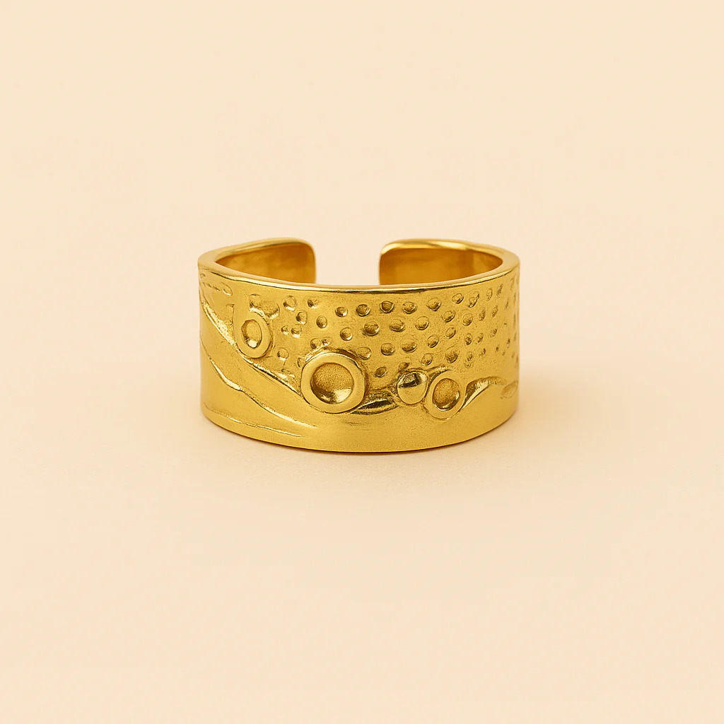 18k High Gloss Stainless Steel Infinite Ring - Image 5