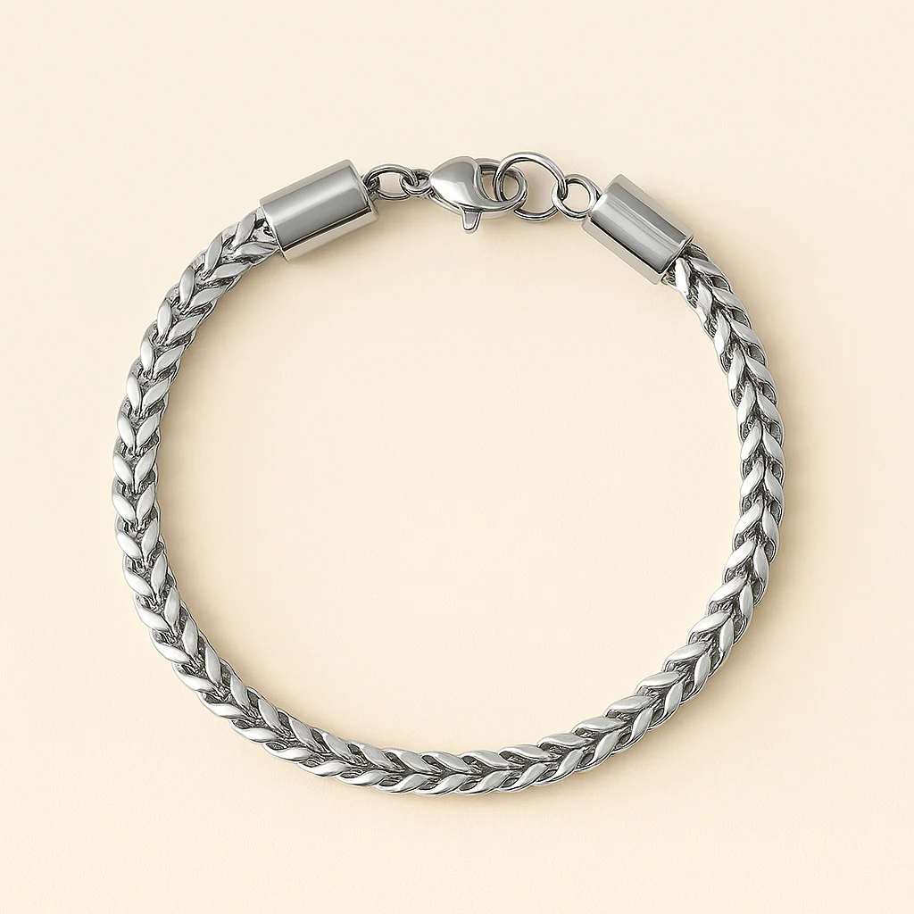 18k Silver-Plated Anti Tarnish Men Bracelet