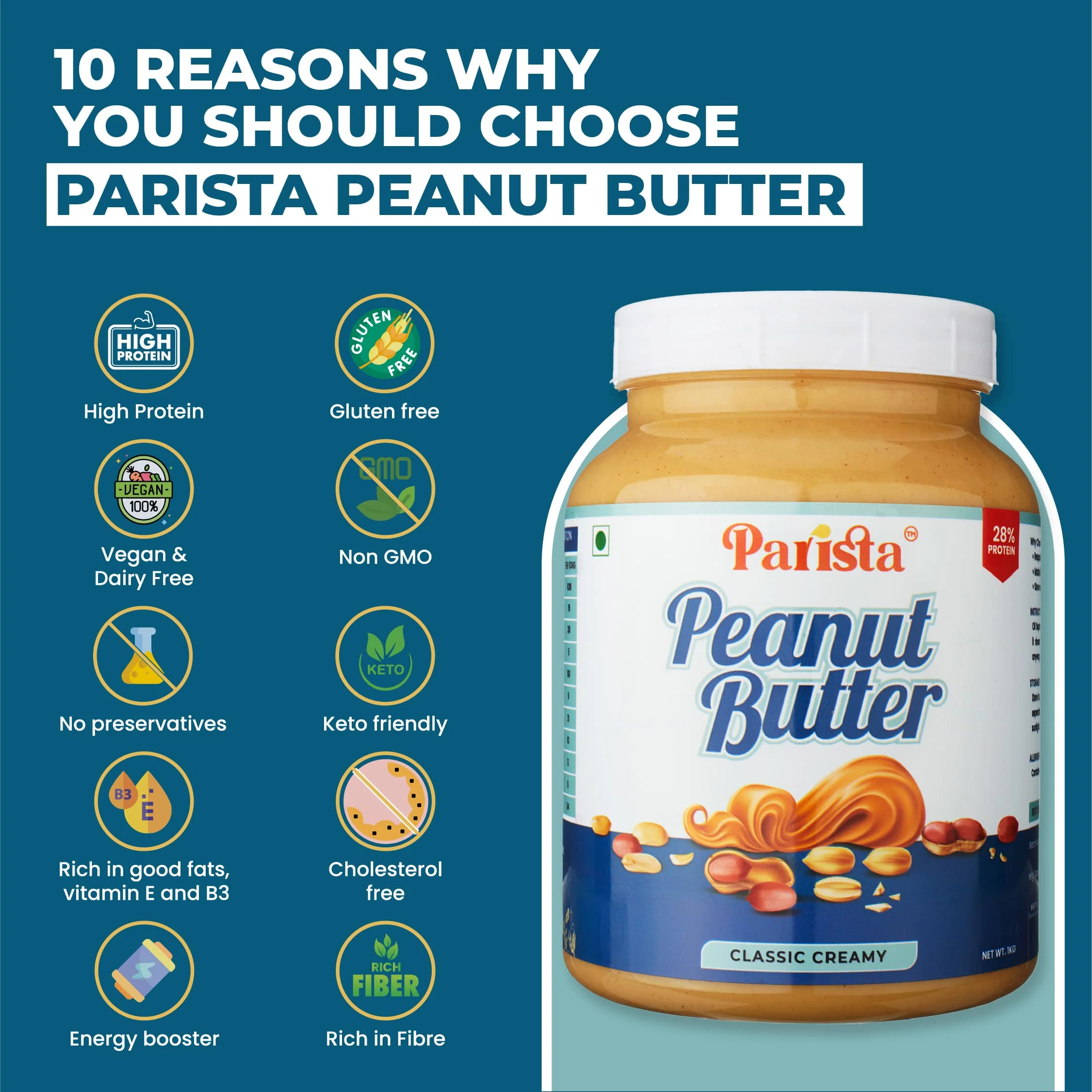 1KG Classic Creamy Peanut Butter - Image 4