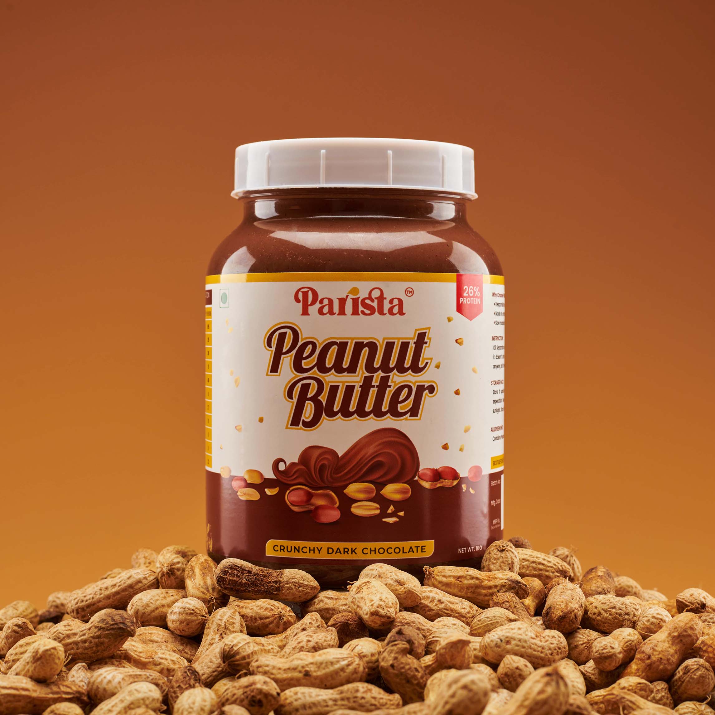 1KG Crunchy Dark Chocolate Peanut Butter - Image 2