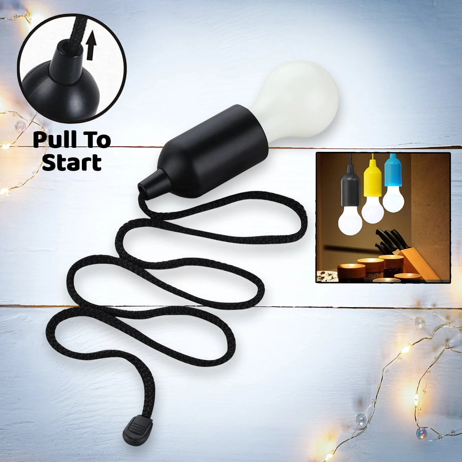 pcs LED Bulbs Pull Cord Light LED Pull Cord Light Hanging LED Bulb Pull Wire Drawstring Light Bulb Black LED Pendant Lights
