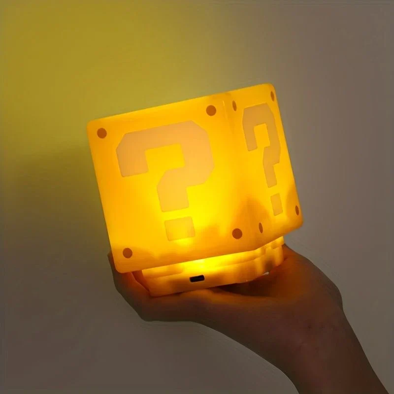 1UP: Sound Enabled Question Block Arcade LED Lamp Night Light for Gamers - Image 2