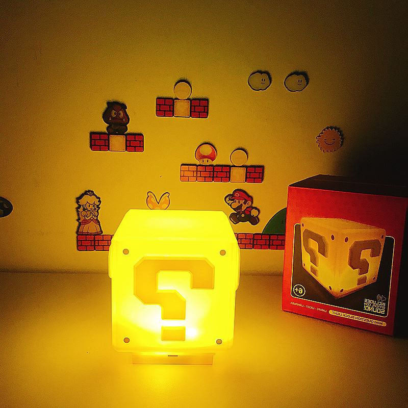 1UP: Sound Enabled Question Block Arcade LED Lamp Night Light for Gamers - Image 5