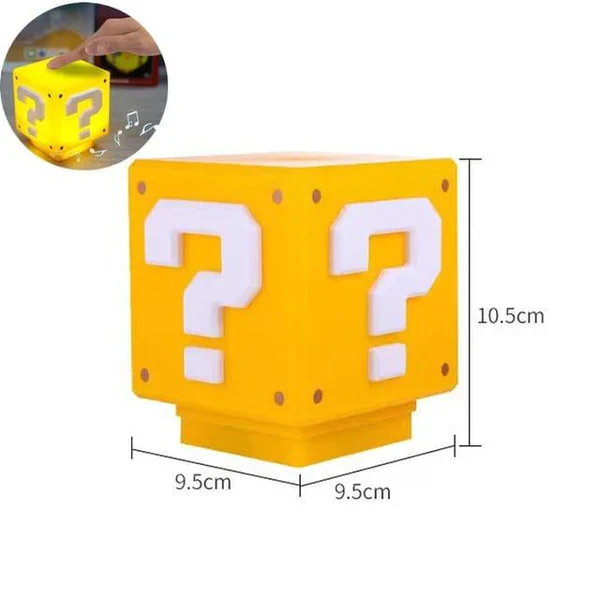 1UP: Sound Enabled Question Block Arcade LED Lamp Night Light for Gamers - Image 9