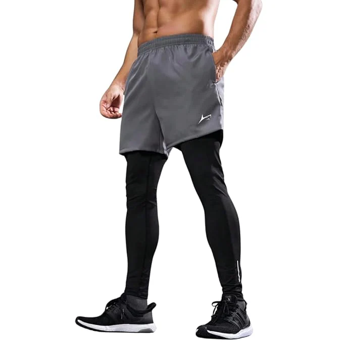 2 in 1 Active Dual Pants with Inner Compression - Image 18