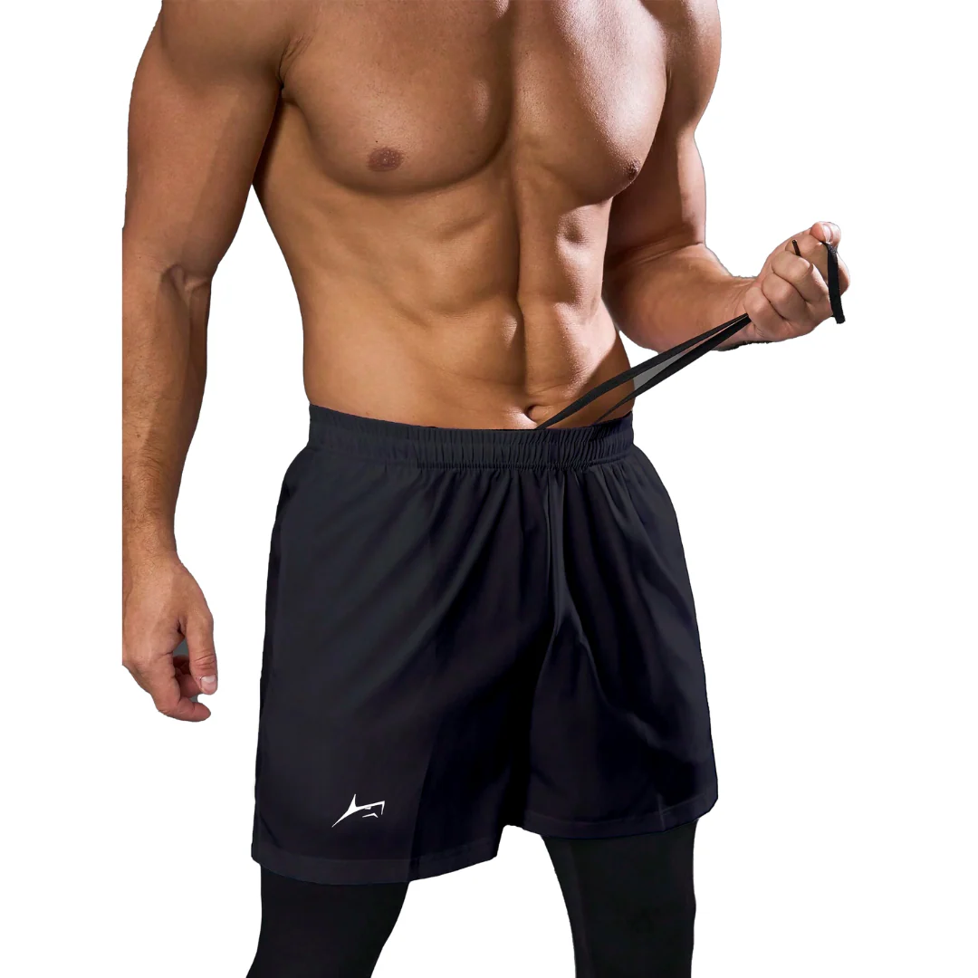 2 in 1 Active Dual Pants with Inner Compression - Image 6