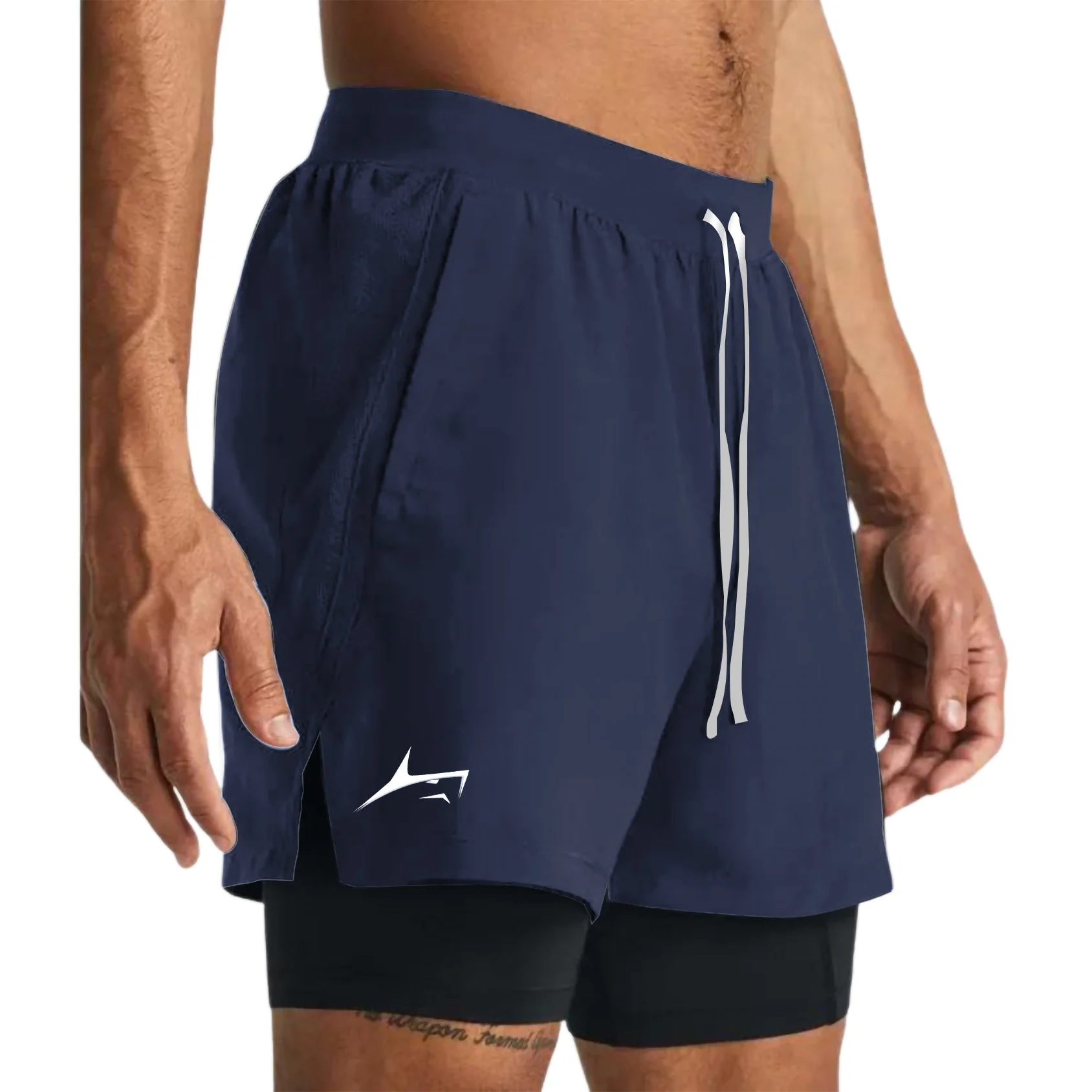 2 in 1 Dual Shorts with Inner Compression - Image 13