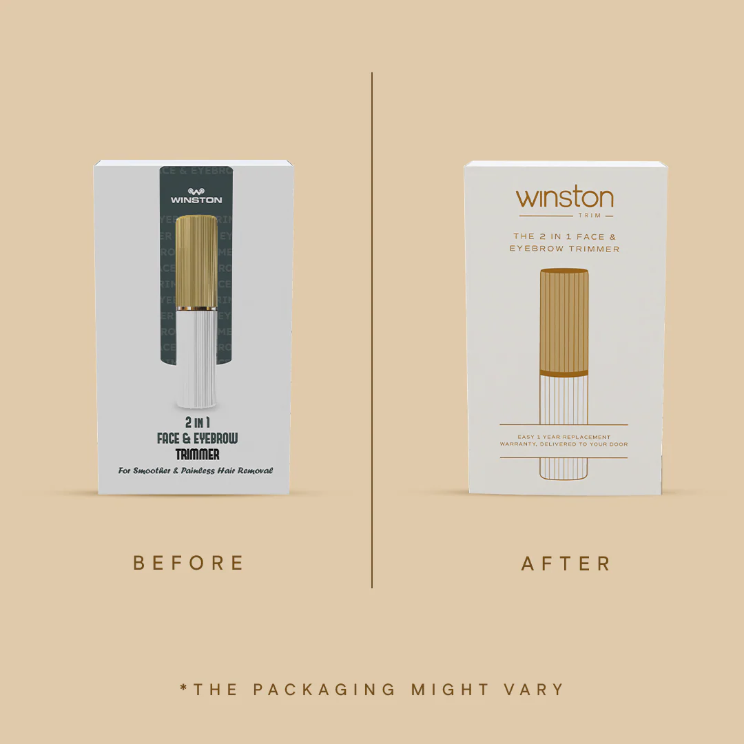 2 In 1 Face & Eyebrow Trimmer + 1 Each Extra Trimming Head - Image 9