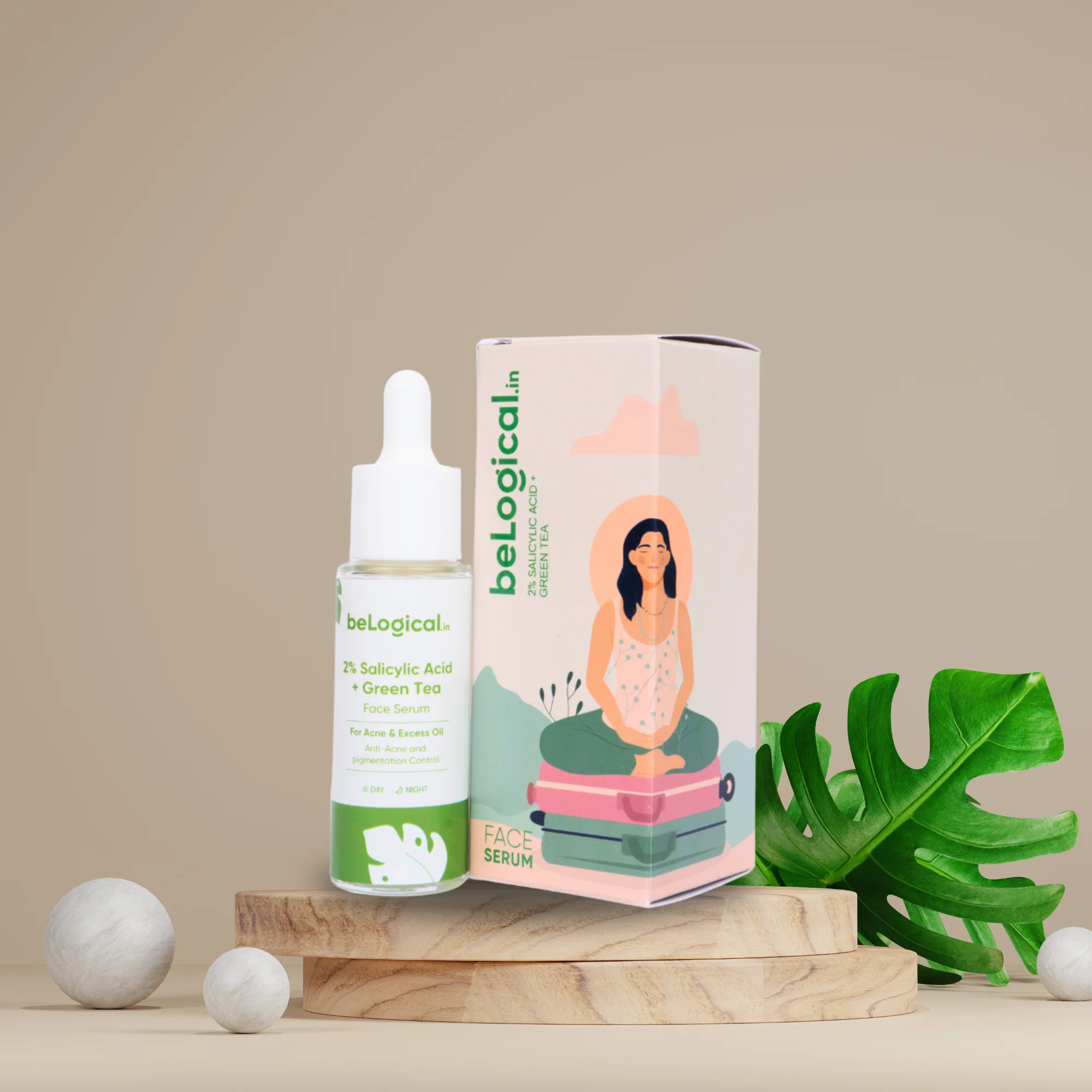 2% Salicylic Acid + Green Tea Extract Face Serum | Acne Treatment & Pore-Clearing | Clear Skin Serum | 30ml - Image 3