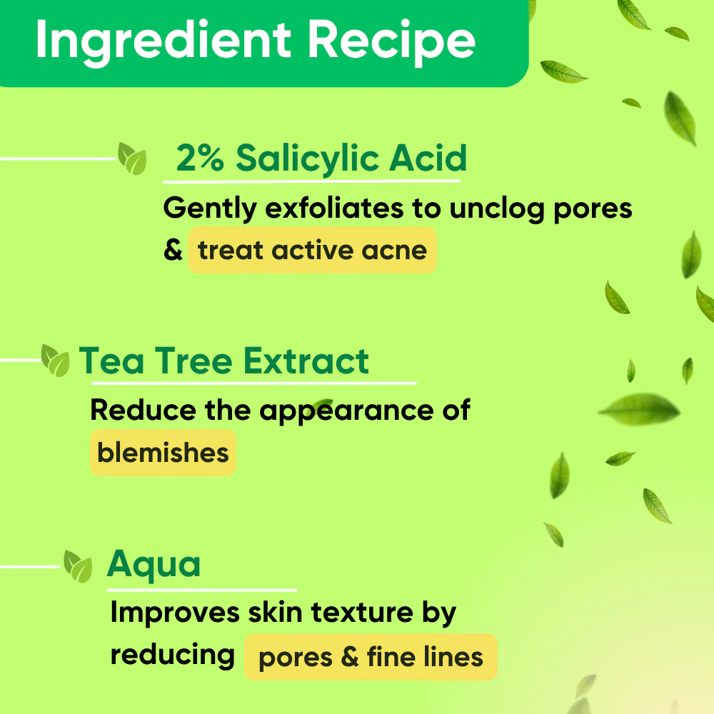 2% Salicylic Acid + Green Tea Extract Face Serum | Acne Treatment & Pore-Clearing | Clear Skin Serum | 30ml - Image 8