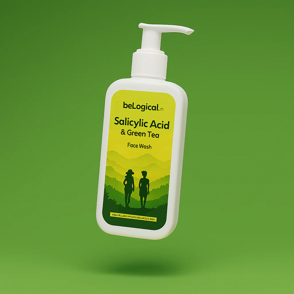 2% Salicylic + Green Tea Extract Face Wash Gel | Acne Treatment | Oil Control | Pore-clearing | 200ml - Image 3