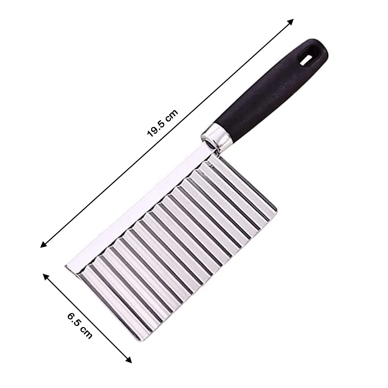 2008 Stainless Steel Vegetable Salad Chopping Knife Crinkle Cutters - Image 5