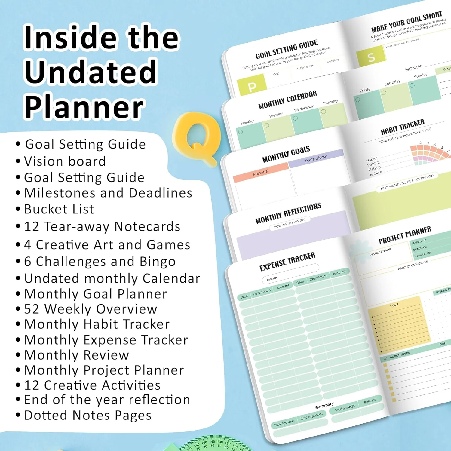 2025 Undated Annual Planner - Goals - Image 5