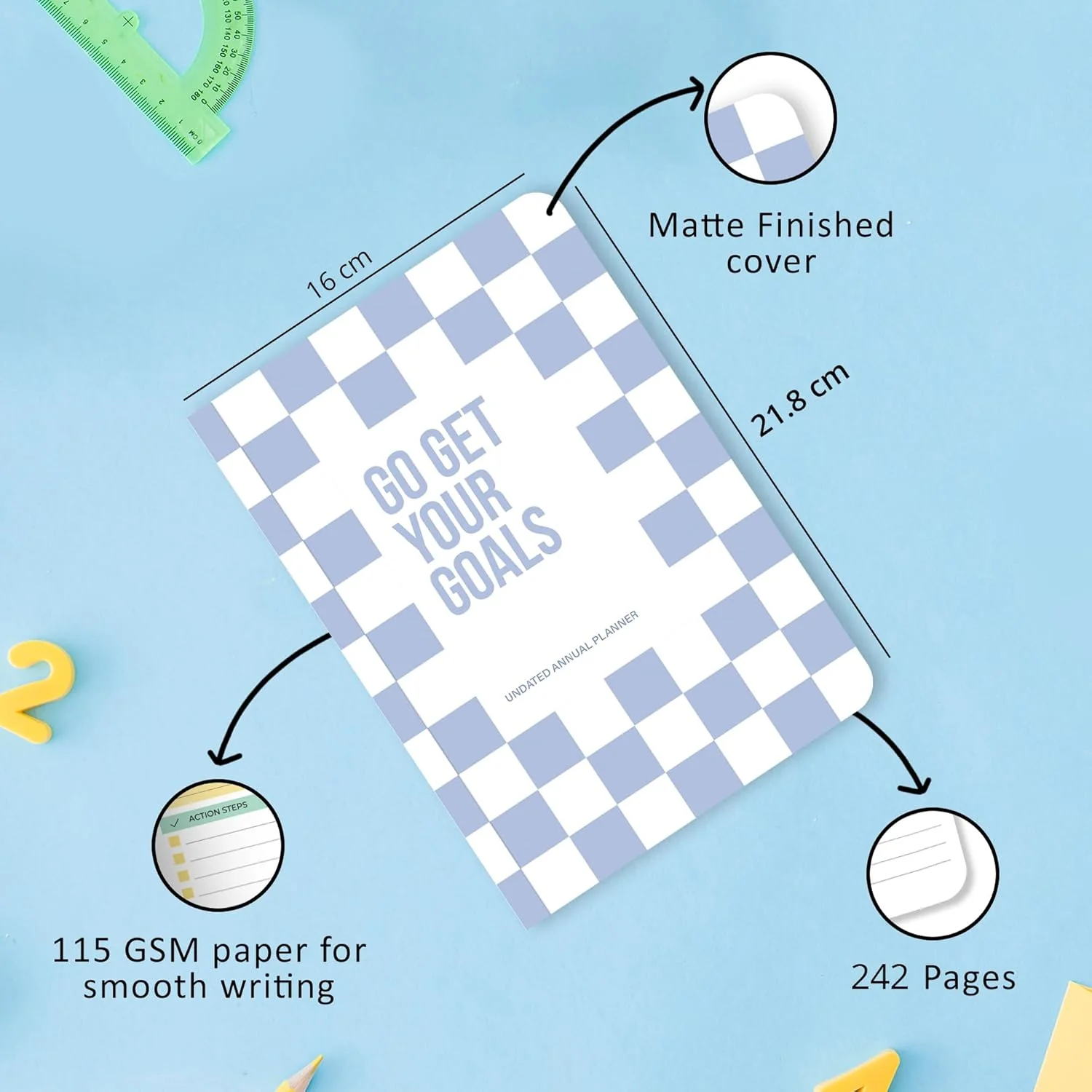 2025 Undated Annual Planner Kit - Goals - Image 3