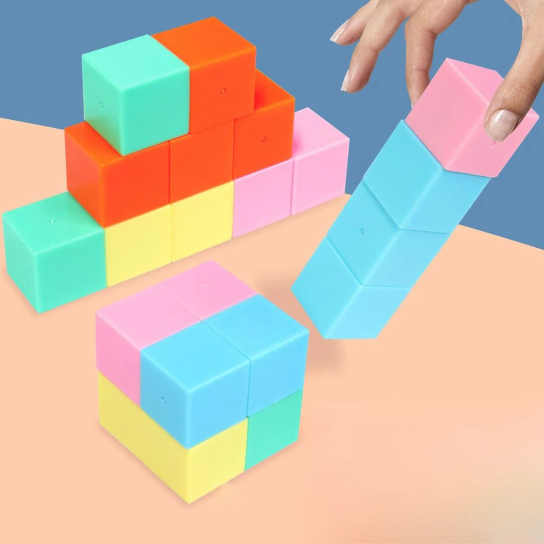 20pcs Pastel Magnetic 2cm Cubes for Kids - Image 6