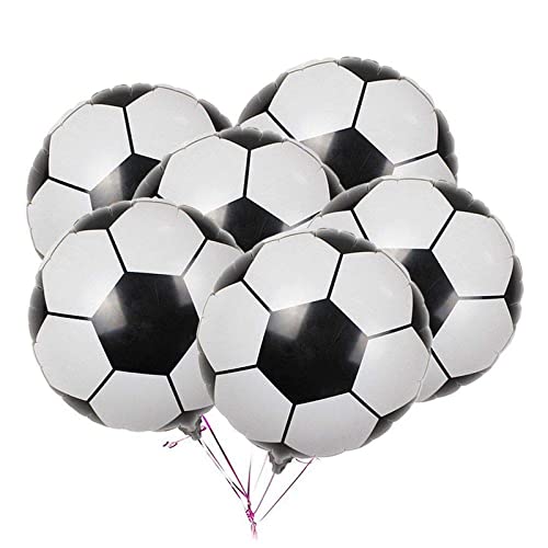 22 Inch Black Football/Soccer Foil Balloon (Pack of 1) - Image 3