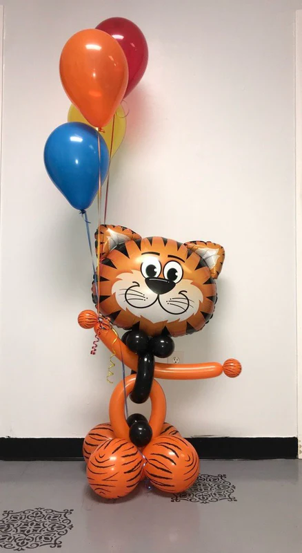 22 Inch CuteTiger Head Shape Foil Balloon (Multicolor) (Pack of 1) - Image 5